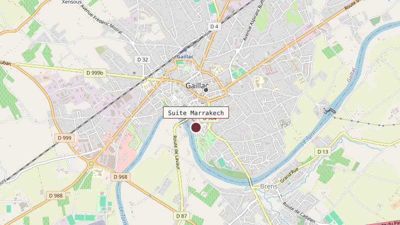 Mapa que sitúa Suite Marrakech a 1 km sur de Gaillac