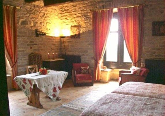 Chambre coquelicots — © Auberge de la Halle